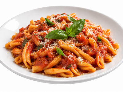 Caserecce al Sugo di Basilico con Olio Leccino
