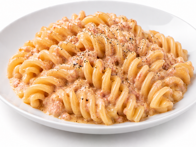 Fusilloni mit Speck und Asiago von San Cassiano
