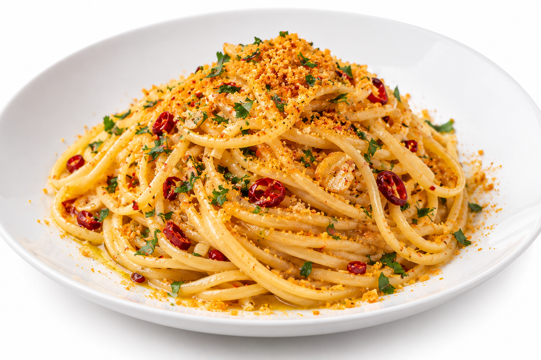 Linguine al Peperoncino mit Meeräschen-Bottarga