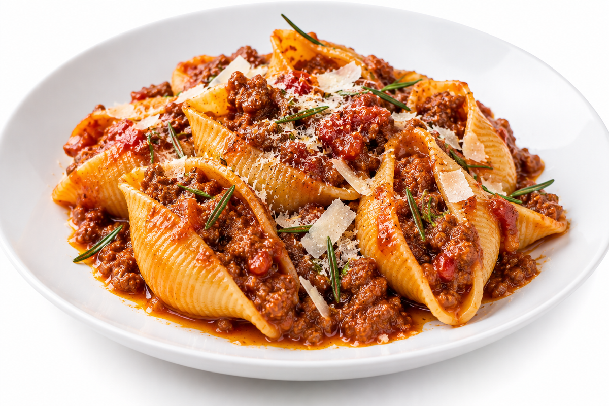 Conchiglioni mit Wildschwein-Ragù von Gastronauta