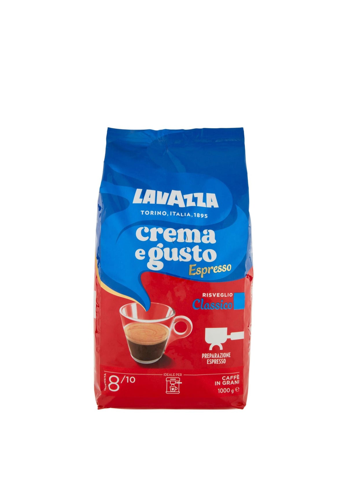 Lavazza Crema e Gusto Classico Ganze Bohnen (1kg Packung) -