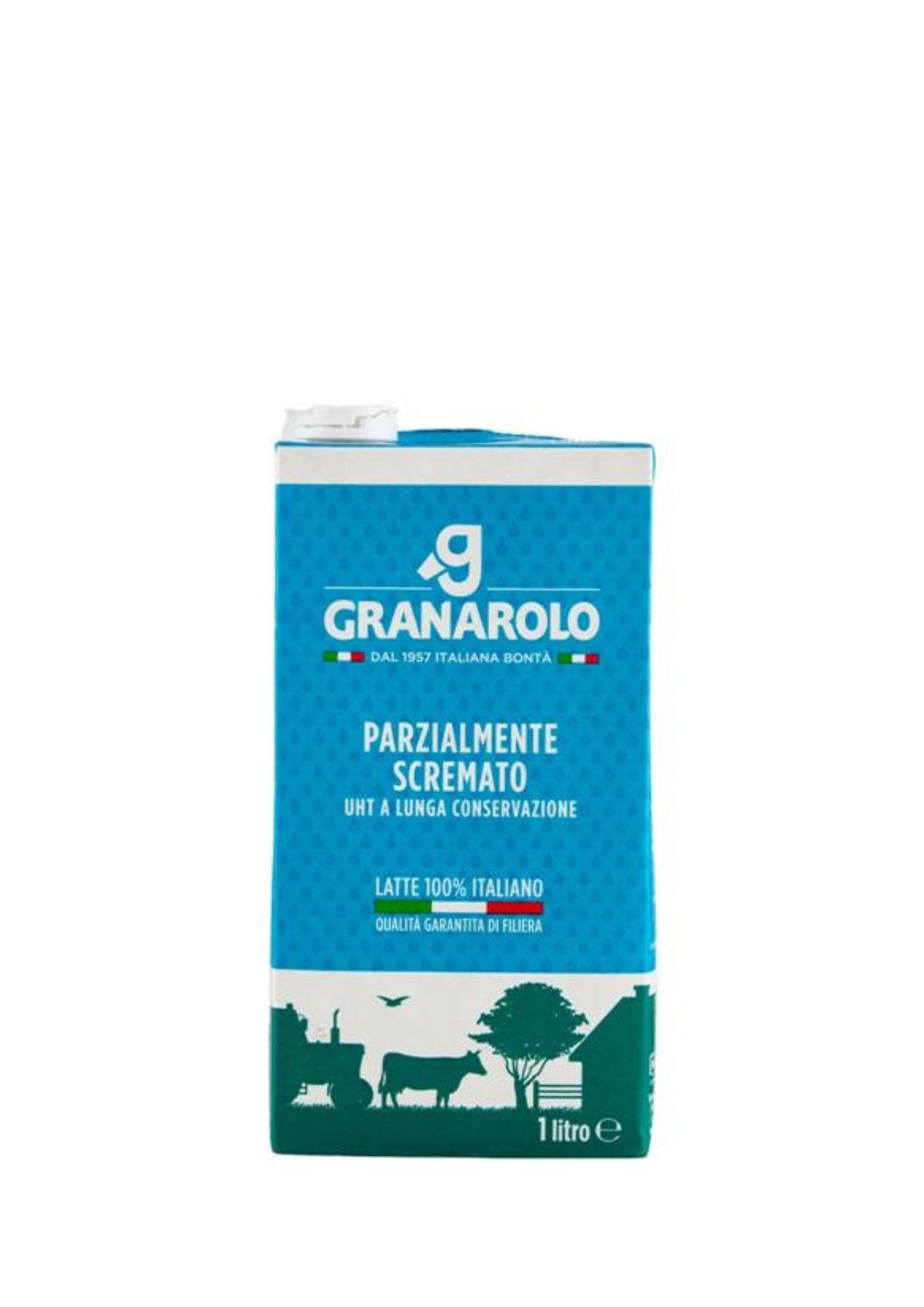 Granarolo Haltbare Milch 1,5% Fett UHT Tetra Brik (1L) – italienische fettarme H-Milch Original