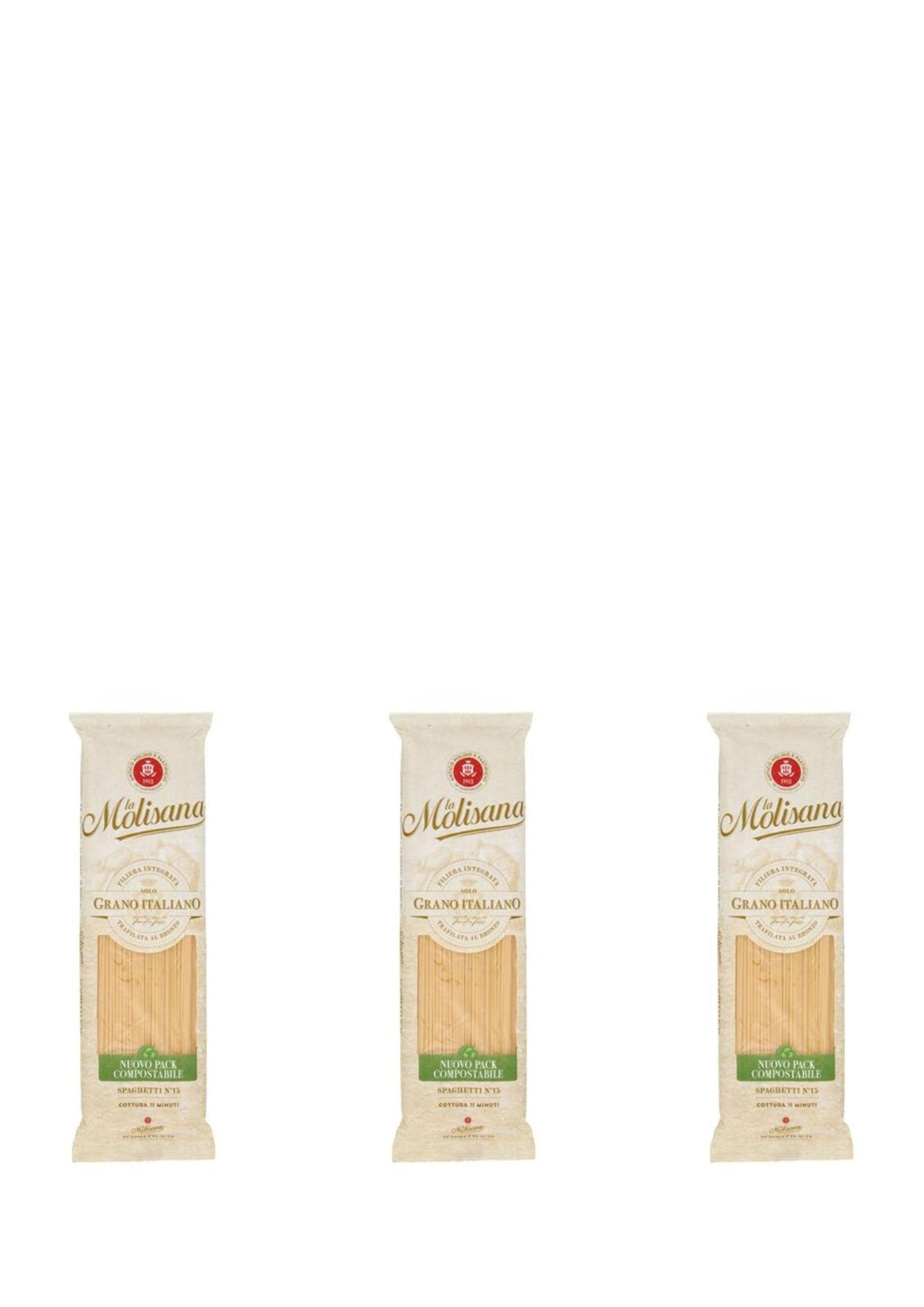 La Molisana Spaghetti N° 15 (3 x 500g) – Pasta aus Molise – italienisch Original