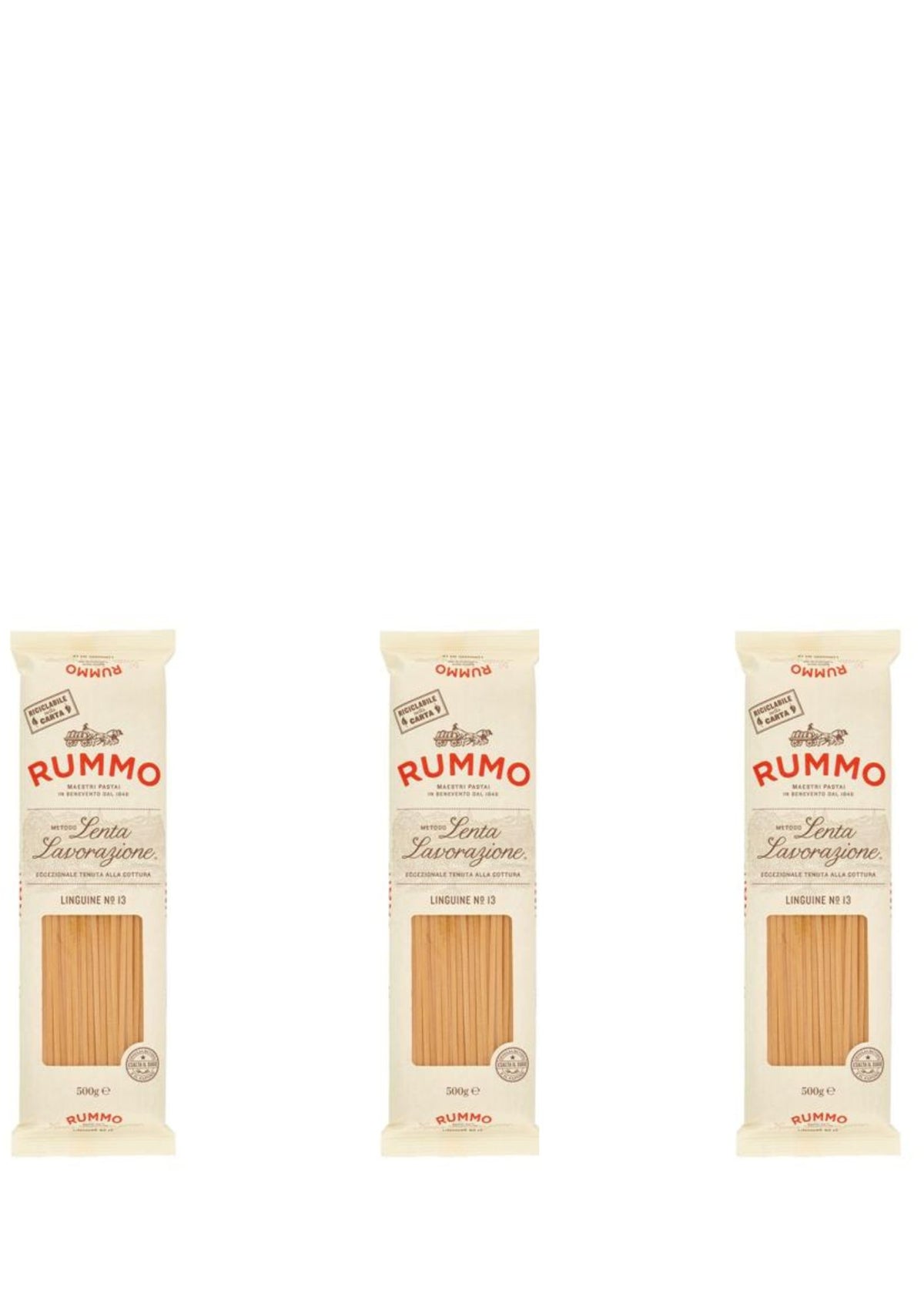 Rummo Linguine N° 13 (3 x 500g) – Pasta aus Kampanien – italienisch Original