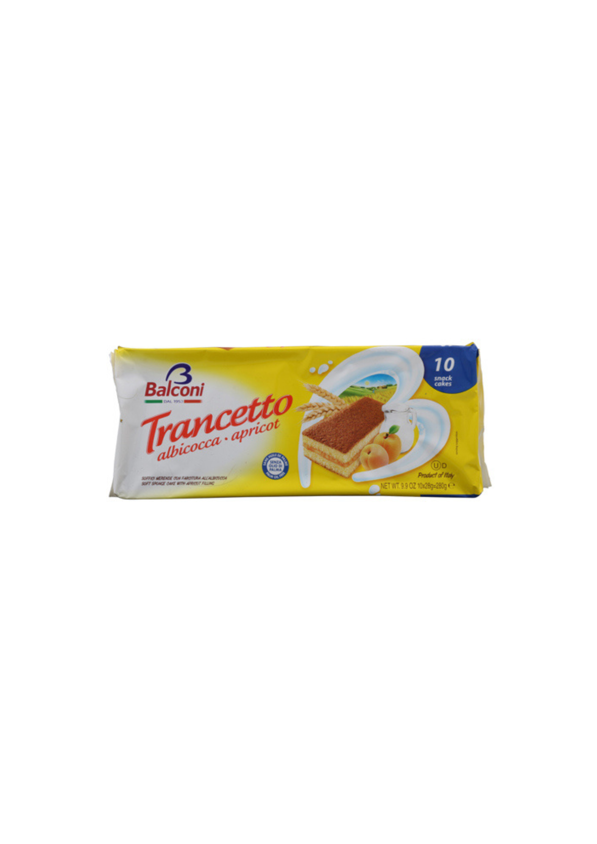 Balconi Merendine Trancetto Albicocca (10er-Pack) - 10x25g – italienisch Original