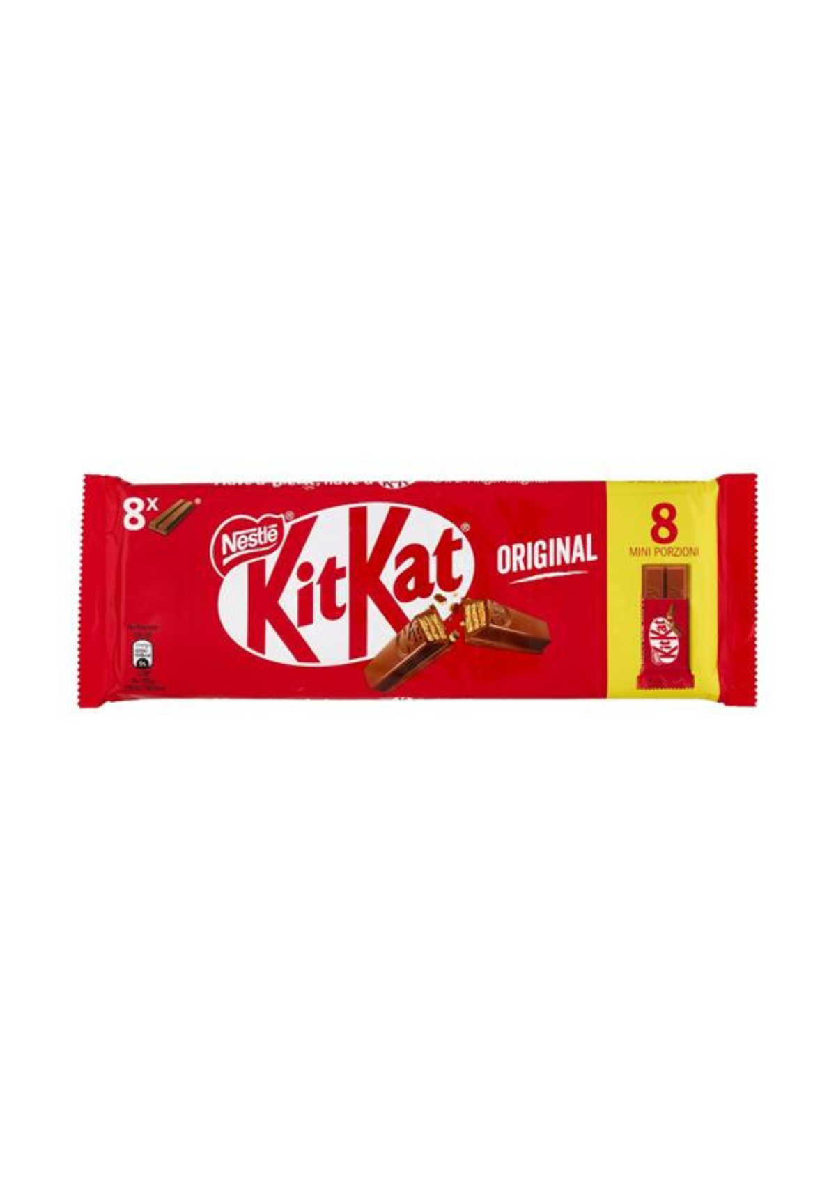 KITKAT 2Finger Milk – Knusprige Waffel mit Milchschokoladenüberzug (8er-Pack) – 8 × 20,7 g