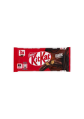 KITKAT Dark – Knusprige Waffel mit Zartbitterschokoladenüberzug (3er-Pack) – 3 × 41,5 g