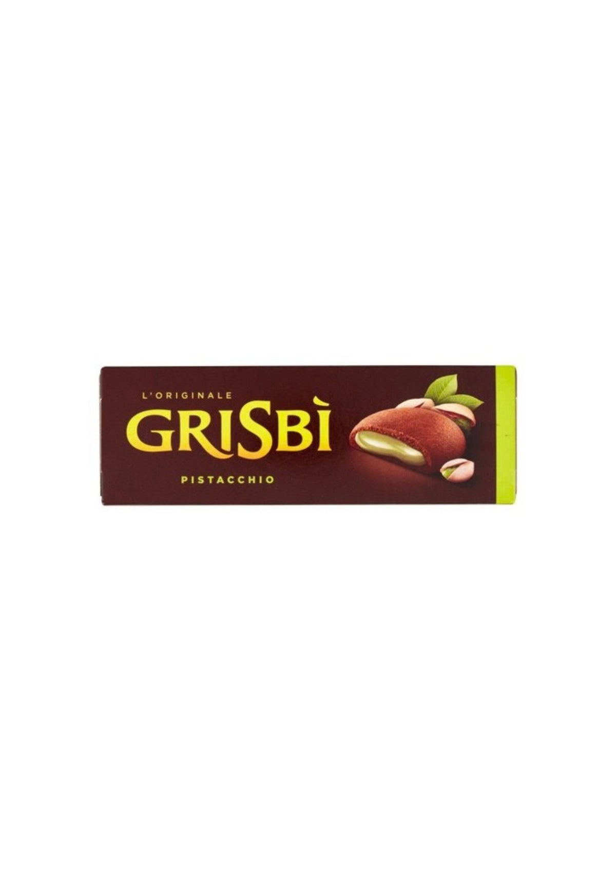 Grisbì – Kakaokekse mit Pistaziencremefüllung – italienisch Original – 9er-Pack – 9 × 15 g
