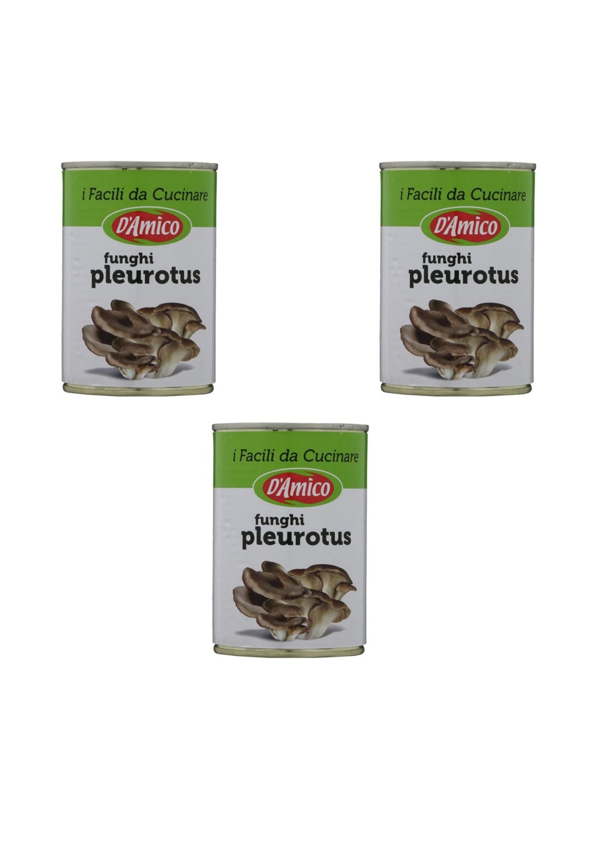D'Amico Austernseitlinge (Pleurotus) – 3er-Pack – 3 × 400 g