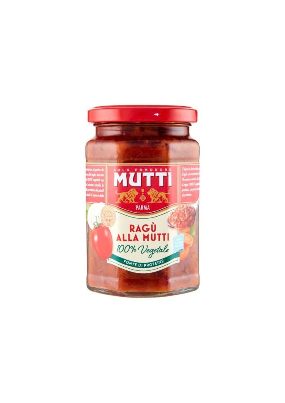 Mutti Ragù alla Mutti – Vegetarische Tomatensauce – 100 % pflanzlich – italienisch Original – 280 g