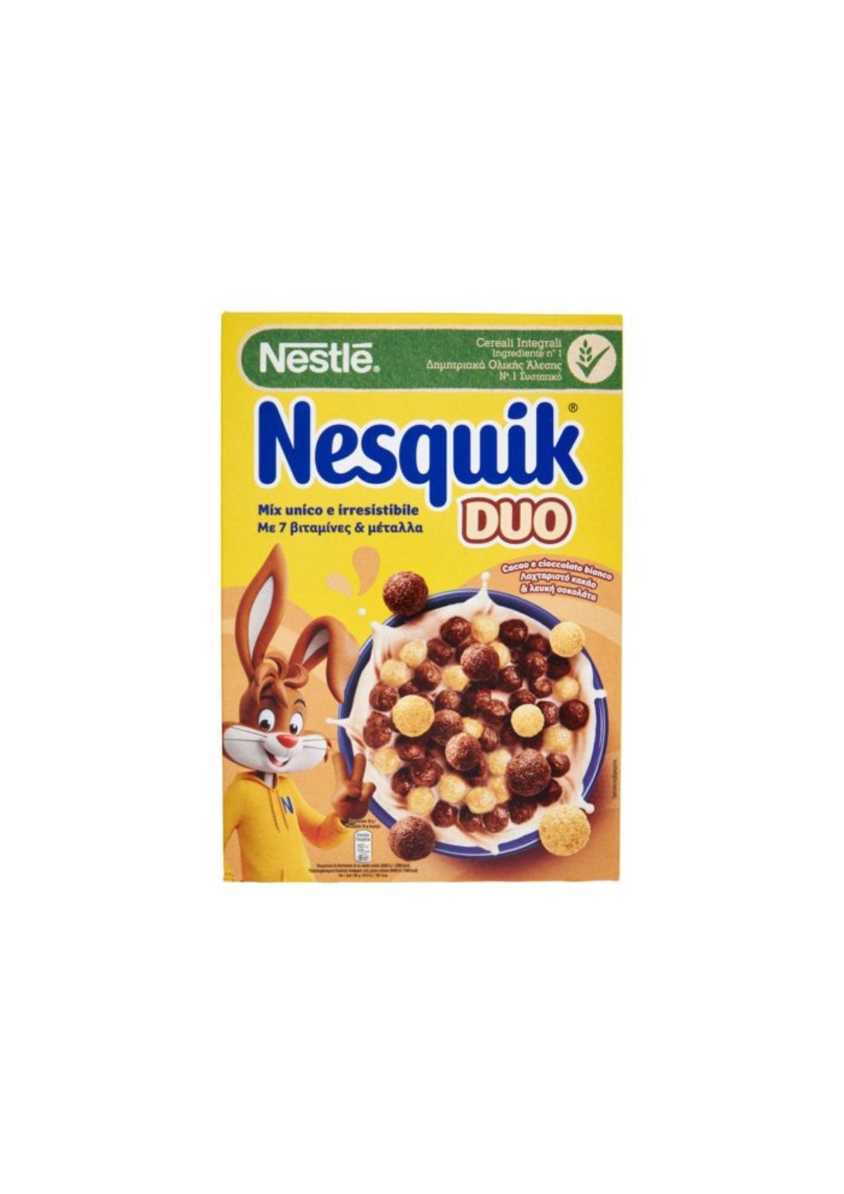 Nesquik Duo – Knusprige Vollkorn-Cerealien mit Kakao und weißer Schokolade – 1 × 325 g
