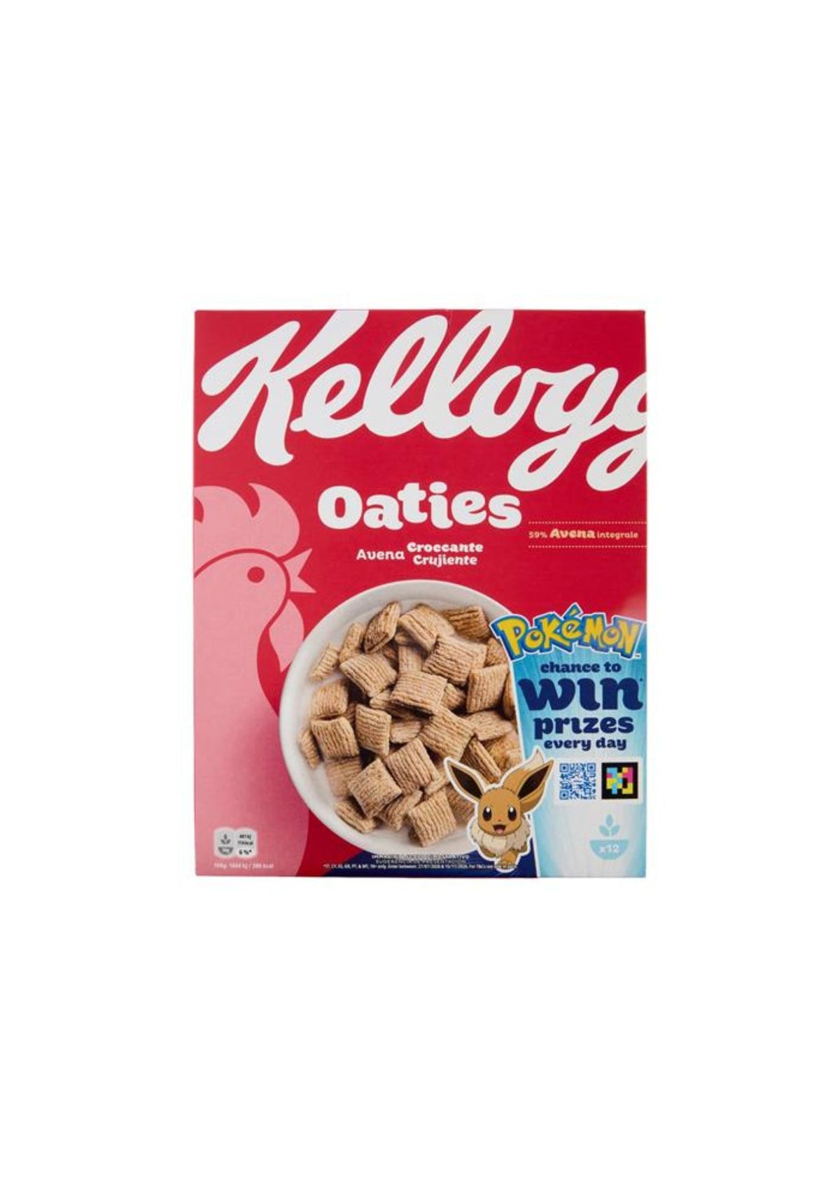 Kellogg’s Oaties – Knusprige Vollkorn-Hafer-Cerealien mit Weizen und Mais – 1 × 360 g
