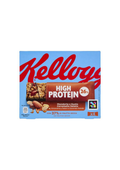 Kellogg's High Protein 26% – Riegel mit Erdnüssen, Mandeln und Milchschokolade mit gesalzenem Karamellgeschmack (4er-Pack) – 4 × 35 g