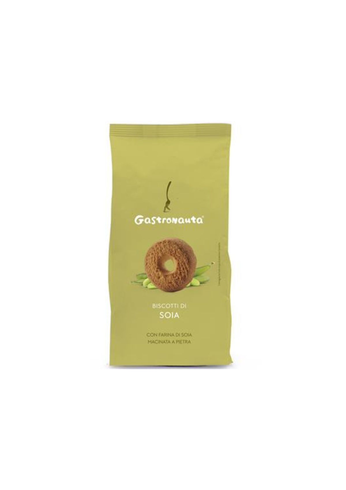 Gastronauta – Sojabohnenkekse mit 10 % steingemahlenem Sojamehl – italienisch Original – 1 × 250 g