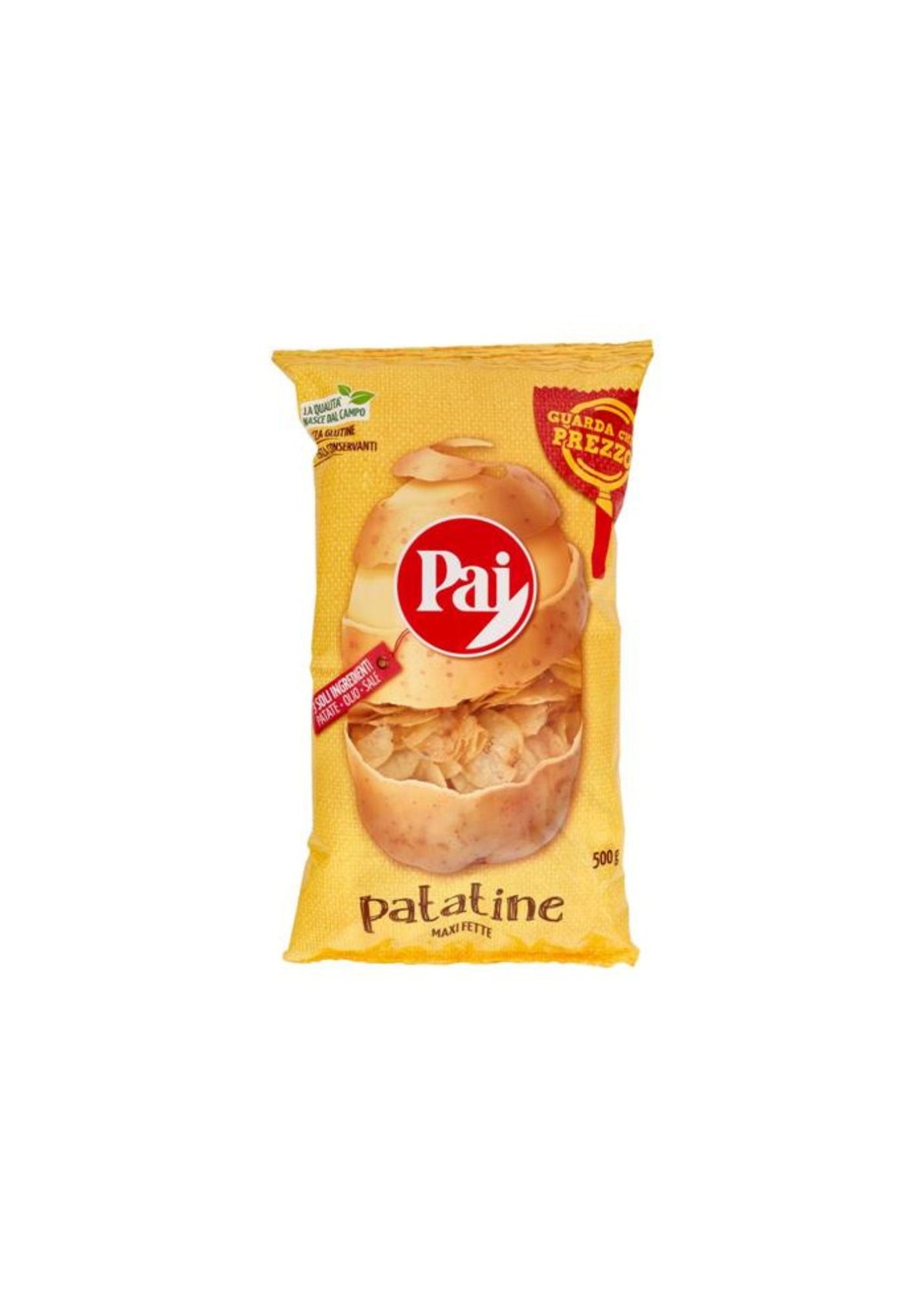 PAI Kartoffelflocken-Snack – 500 g – Original italienischer Snack