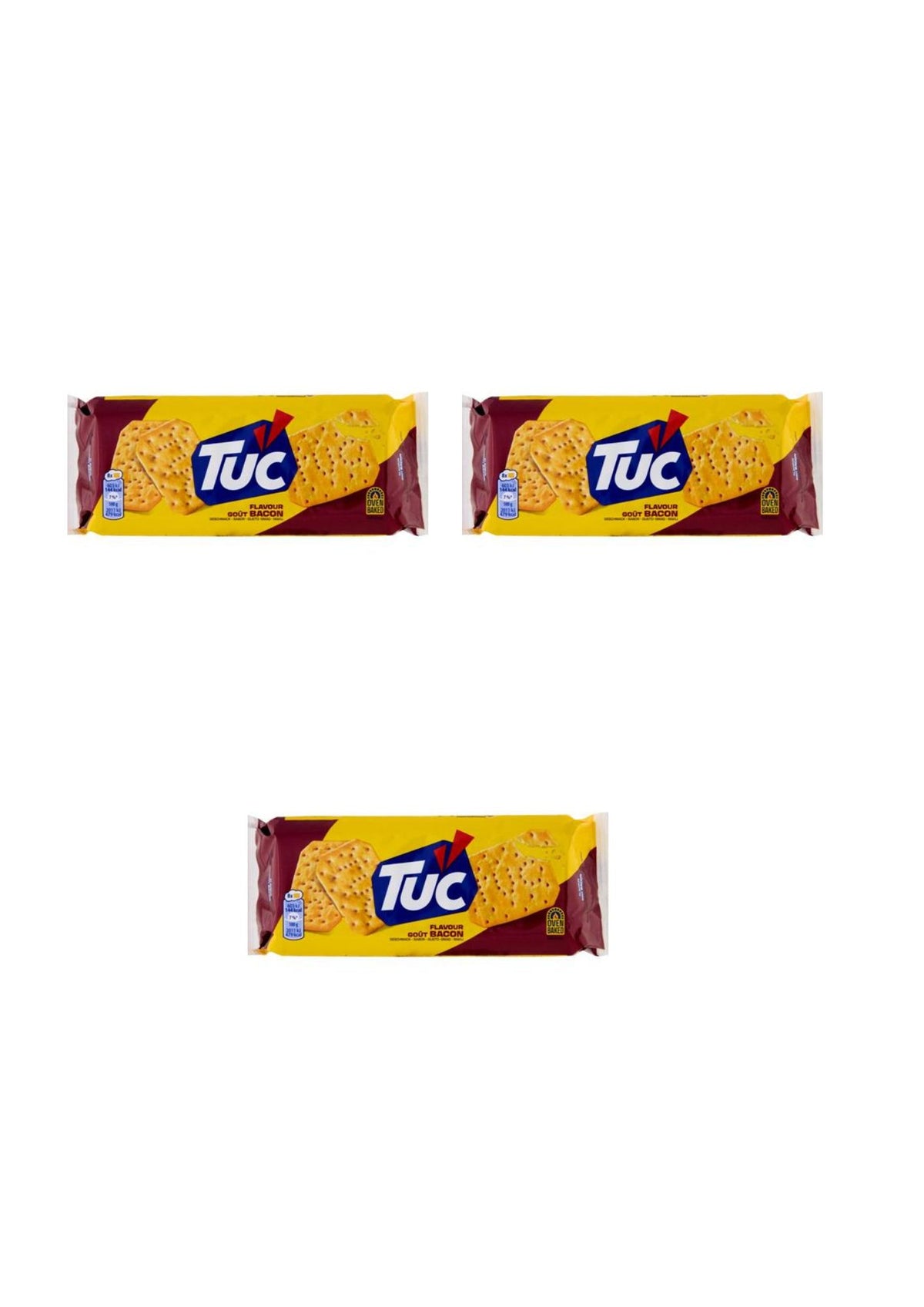 Tuc Cracker mit Bacon-Geschmack (3er-pack)- 3x100 gr