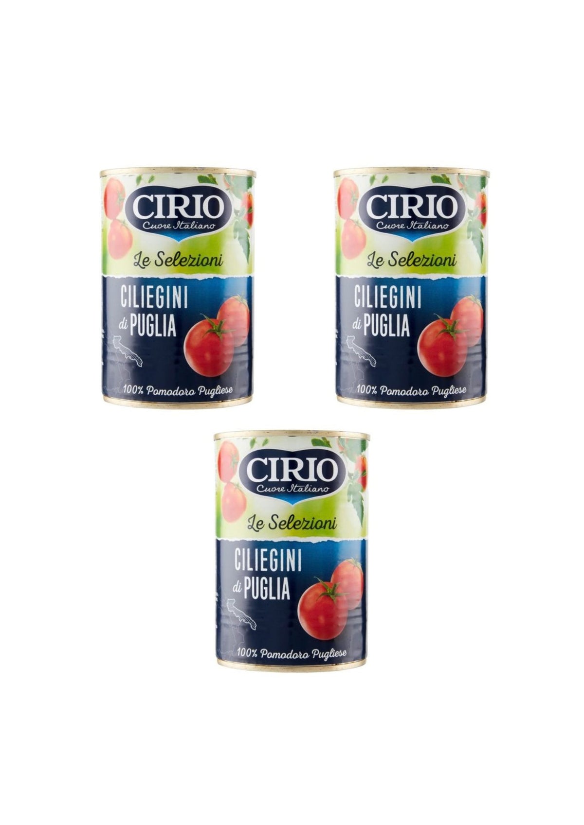 Cirio Kirschtomaten aus Apulien – 3er-Pack – 3 × 400 g - italienisch Original