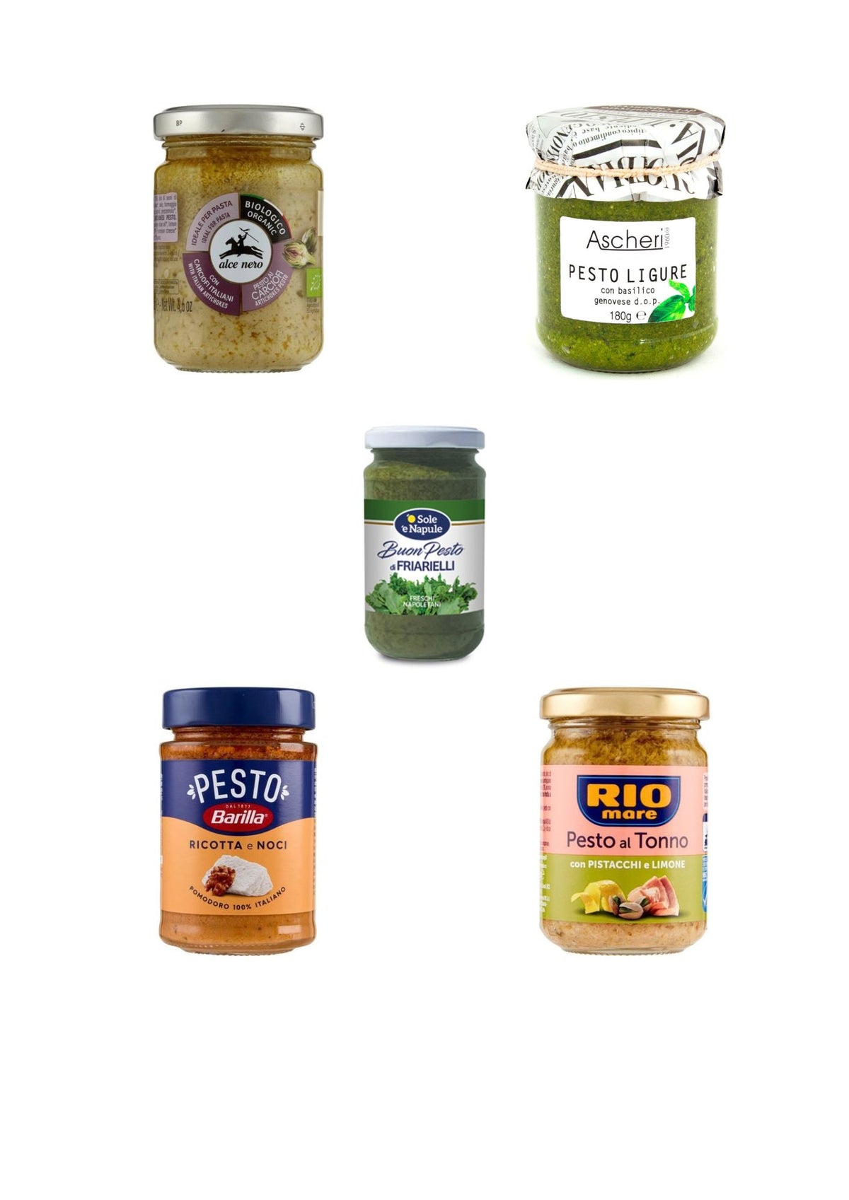 Chef Tasting Mix – Italienische Pesto-Auswahl – 5er-Set – italienisch Original