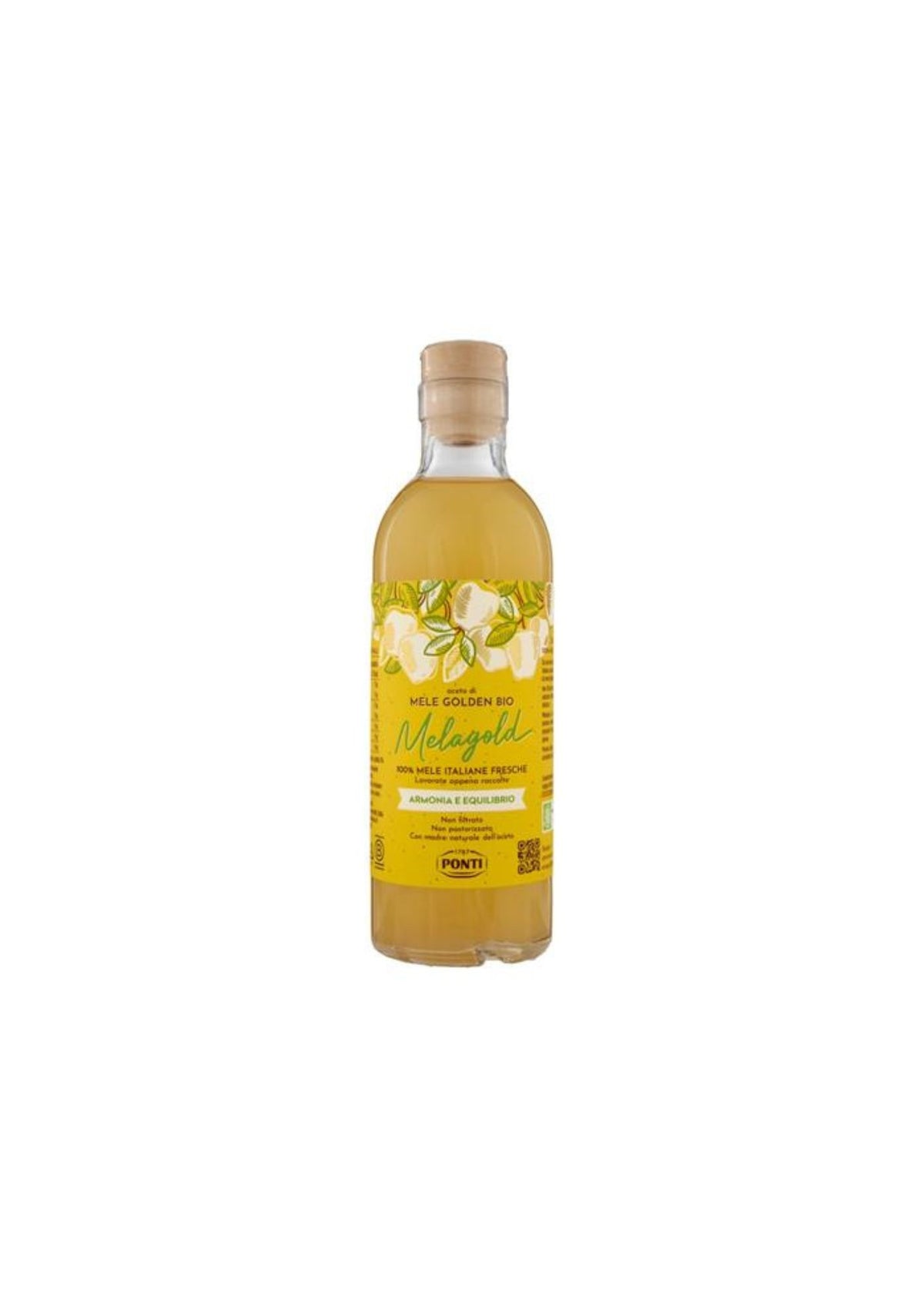 Ponti Melagold Bio Golden Apfelessig – 500 ml