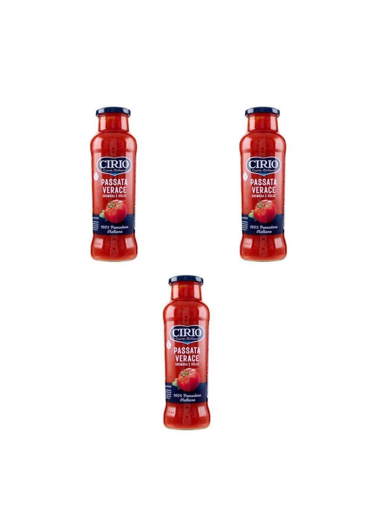 Cirio Verace Passierte Tomaten – italienisch Original – 3er-Pack – 3 × 700 g