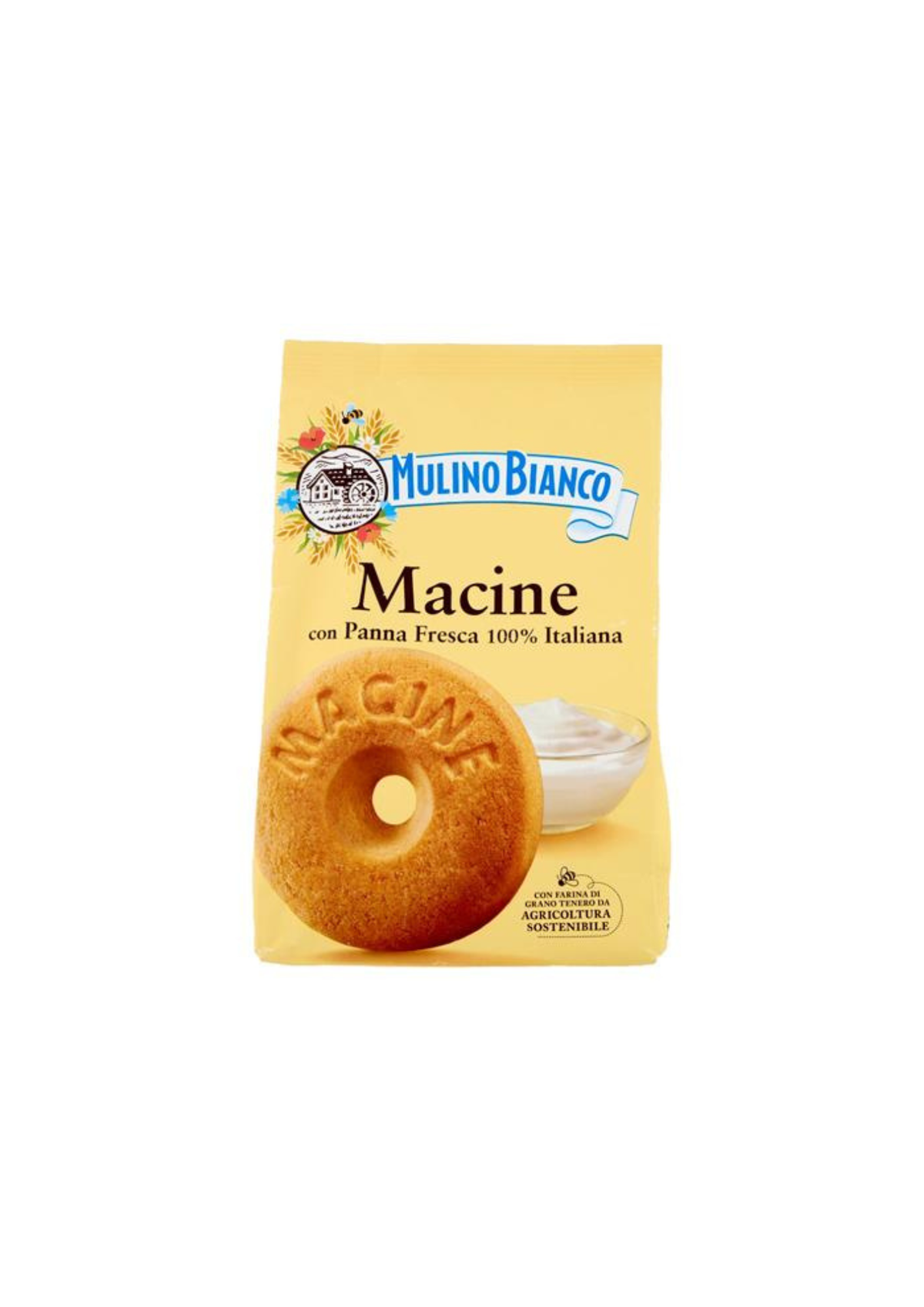 Mulino Bianco Macine – Mürbeteigkekse mit frischer Sahne – italienisch Original – 1 × 350 g